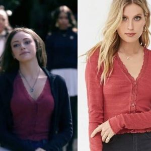 Forever 21 Red Button Down Shirt